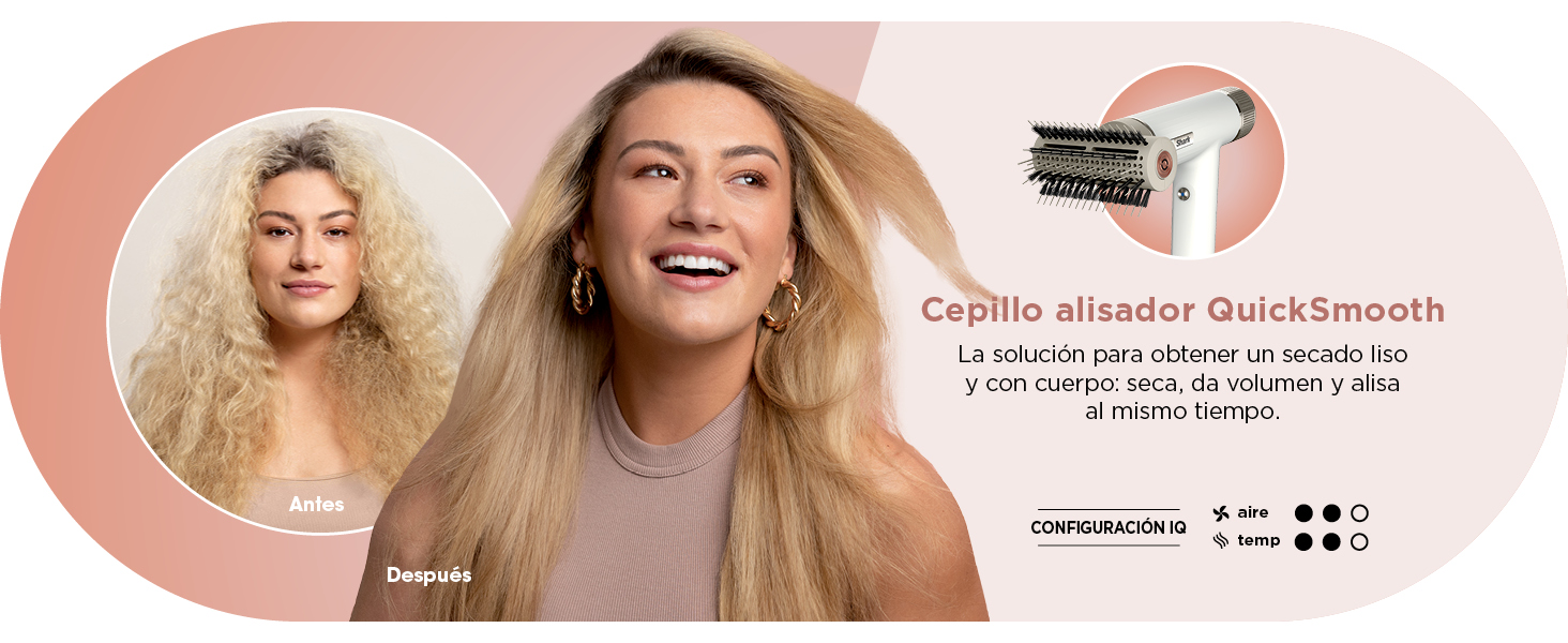 Accesorios Secadores de pelo Shark SpeedStyle: cepillo alisador QuickSmooth
